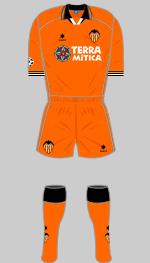 valencia fc 2000  uefa champions league final kit