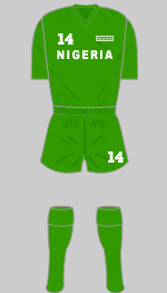 nigeria 1991 womens world cup 1st kit