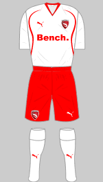 morecambe fc 2010-11 away kit