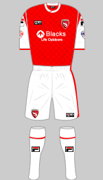 morcambe fc 2013-14 home kit