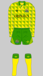 newcastle united 1990 away kit