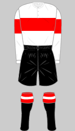 clydebank fc 1927-29 away kit