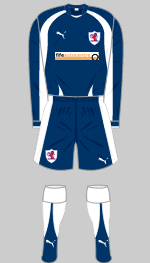 raith rovers 2007-08 home kit