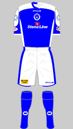 stranraer fc 2017-18 1st kit