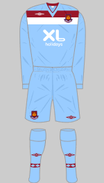 west ham away kit 2008-09