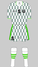 nigeria 1994 world cup change kit